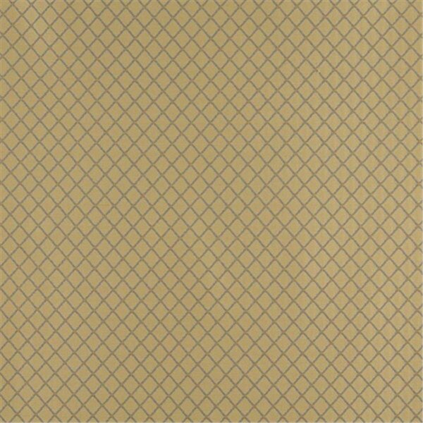 Fine-Line 54 in. Wide - Blue And Gold Diamond Jacquard Woven Upholstery Fabric - Blue - 54 in. FI2943187